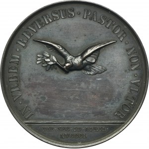 Państwo Kościelne, Watykan, Pius IX, Medal na pamiątkę powrotu papieża do Rzymu 1850