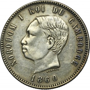 Cambodia, Norodom I, 4 Francs 1860