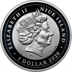 Niue Island, Elżbieta II, 1 Dolar Warszawa 2020 - Aureus Salus