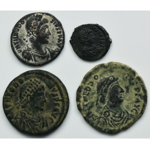 Set, Römisches Reich, Bronzen (4 Stück).