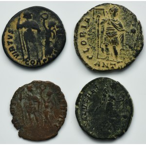 Set, Römisches Reich, Follis (4 Stück).