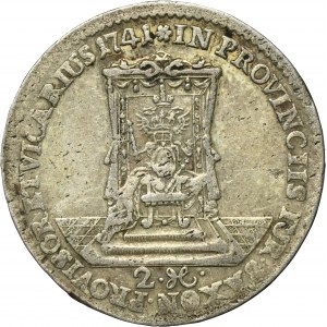 Augustus III of Poland, 2 Groschen Dresden 1741