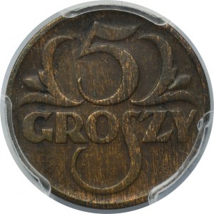 5 groszy 1934 - PCGS XF45 - RZADKIE