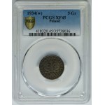 5 pennies 1934 - PCGS XF45 - RARE