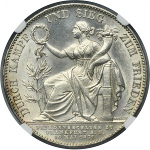 Germany, Bavaria, Ludwig II, Thaler Munich 1871 - NGC UNC DETAILS