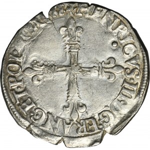 Henry III of France, 1/4 Ecu 1588