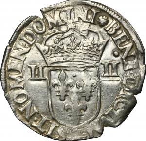Henry III of France, 1/4 Ecu 1588
