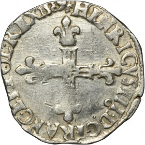 Henryk Walezy, 1/4 Ecu 1589