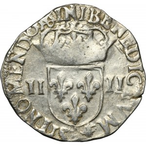 Henry III of France, 1/4 Ecu 1589