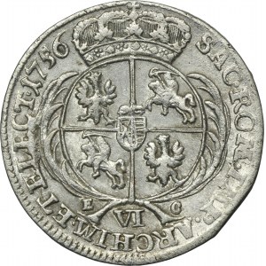 Augustus III of Poland, 6 Groschen 1756 EC