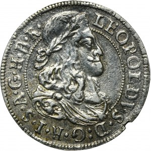 Autriche, Leopold I, 3 Krajcary Hall 1677