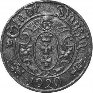 Ville libre de Danzig, 10 fenges 1920 - 57 perles