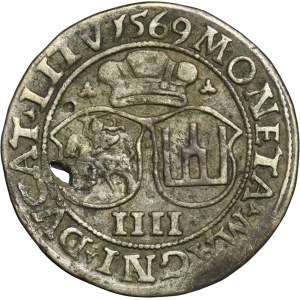 Sigismund II Augustus, 4 Groschen Vilnius 1569 - LI/LITV