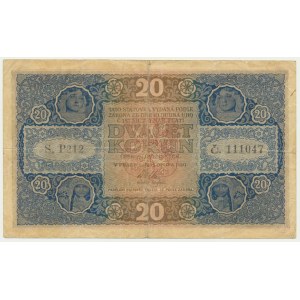 Czechosłowacja, 20 koron 1919 - RZADKI