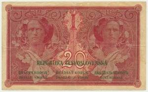 Czechoslovakia, 20 Korun 1919 - RARE