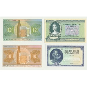 Czech Republic, vouchers from 2010-22 (4 pcs.) - newprints