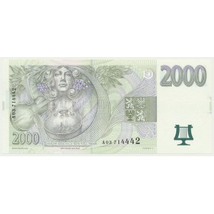 Czechy, 2.000 koron 1996