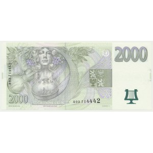 République tchèque, 2 000 couronnes 1996