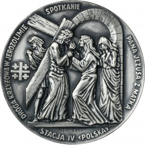 Medal Polish Soldiers on the Trail of Christ 2001 - STATION IV