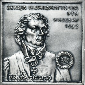 Medal Numismatic Section of PTN Wrocław 1992 - Tadeusz Kościuszko - RARE
