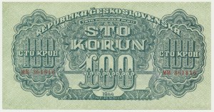 Czechoslovakia, 100 Korun 1944