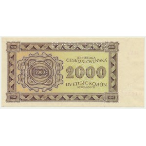 Czechosłowacja, 2.000 koron 1945 - WZÓR -