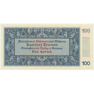Czechy i Morawy, 100 koron 1940 - WZÓR - I emisja