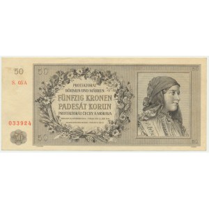Bohême et Moravie, 50 couronnes 1944