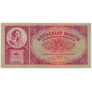 Czechosłowacja, 50 koron 1929