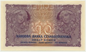 Československo, 10 korún 1927 - MODEL -.
