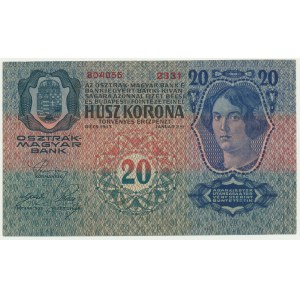 Austria, 20 koron 1913