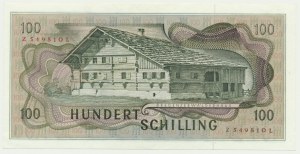 Austria, 100 Kronen 1969 - II issue
