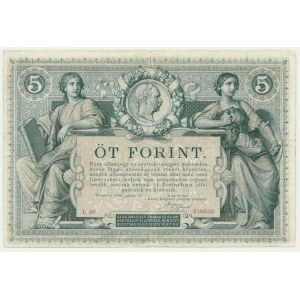 Austria, 5 guldenów 1881