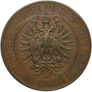 Medal Powszechna Wystawa Krajowa Lwów 1894 - RZADKI