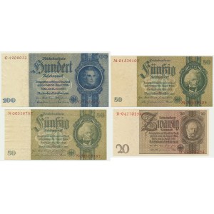 Niemcy, zestaw 20-100 marek 1929-35 (4 szt.)