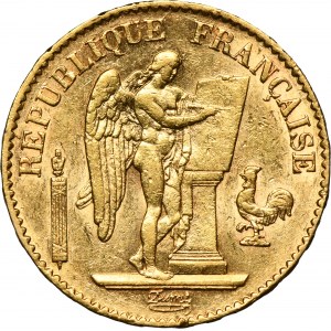 France, Third Republic, 20 Francs Paris 1876 A