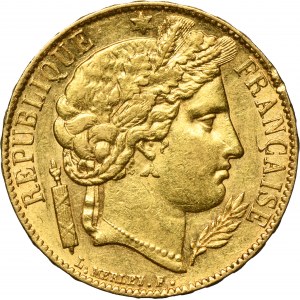 France, Second Republic, 20 Francs Paris 1851 A