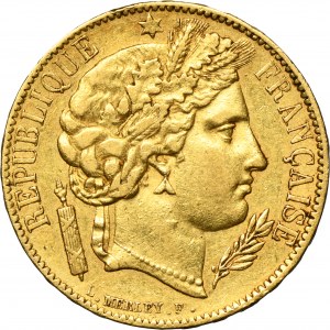 France, Second Republic, 20 Francs Paris 1850 A