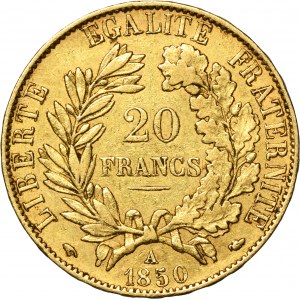 Francja, II Republika, 20 Franków Paryż 1850 A