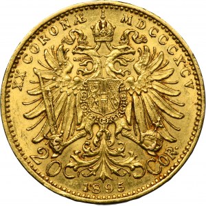 Austria, Franz Joseph I, 20 Corona Wien 1895