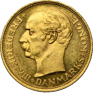 Denmark, Frederick VIII, 20 Kroner Copenhagen 1908