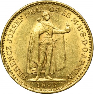 Węgry, Franciszek Józef I, 20 Koron Kremnica 1893 KB
