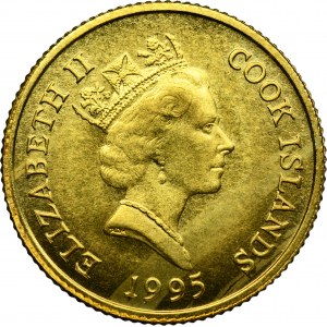 Wyspy Cooka, Elżbieta II, 20 Dolarów 1995 - 500 Lat Ameryki