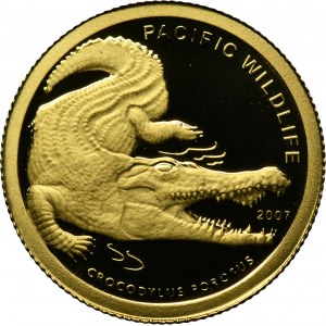 Palau, 1 Dollar 2007 - Saltwater Crocodile