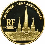 Francja, 10 Euro 2008 - 150. rocznica Objawienia Matki Bożej Bernadecie Soubirous z Lourdes