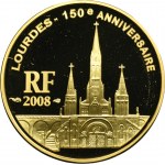 Francja, 10 Euro 2008 - 150. rocznica Objawienia Matki Bożej Bernadecie Soubirous z Lourdes