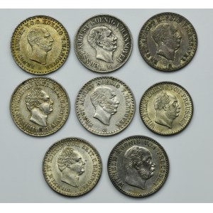 Set, Germany, Kingdom of Hannover and Kingdom of Prussia, Silber Groschen and 1/12 Thaler (8 pcs.)