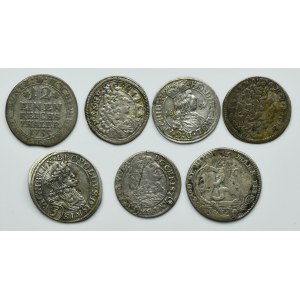 Set, Austria, Germany and Silesia, 3 Krajcary, 1/12 Thaler (7 pcs.)