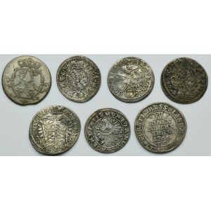 Set, Austria, Germany and Silesia, 3 Krajcary, 1/12 Thaler (7 pcs.)