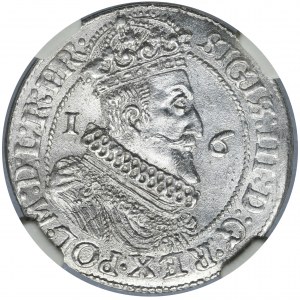 Sigismund III Vasa, 1/4 Thaler Danzig 1624/3 - PR• - NGC MS64